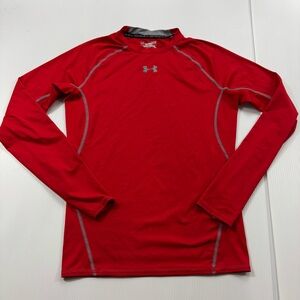 380. Women’s Under Armour Red Compression Shirt with Gray‎ Trim (L)
